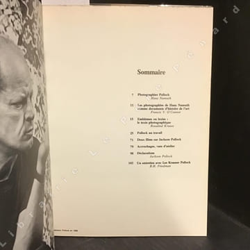 L'atelier de Jackson Pollock (Supplément au N°2 de la revue Macula). NAMUTH, Hans - Essais de Rosalind Krauss & Francis V. O'Connor - Textes de ...