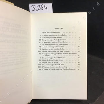 Histoires des temps futurs. Quinze récits de science-fiction choisis et présentés par Alain Dorémieux. Fredric Brown - Algis Budrys - Lester del Rey - ...
