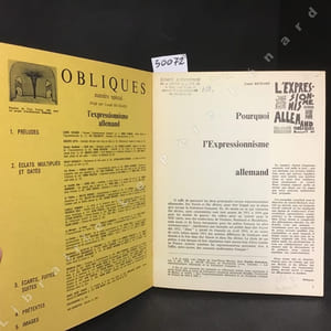 Obliques - L'Expressionnisme Allemand (Lionel Richard)