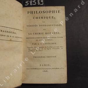 Philosophie chimique ou vérités fondamentales de la chimie moderne destinées à servir d'éléments pour l'étude de cette science - Troisième édition