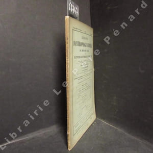 Archives d'Anthropologie Criminelle, de Médecine Légale et de Psychologie normale et pathologique Mémoires originaux : L'oreille et les accidents du travail (Dr. M. Lannois) Notes et observations médico-légales : Fugues et impulsions dans la période prodromique de la démence précoce (avec deux autographes) (Drs. Etienne Martin, Rousset et Lafforgue) - Note sur le "Cafard" (Dr. Beaussart) Revue critique : Les qualités du juge au criminel (Henri Léale)