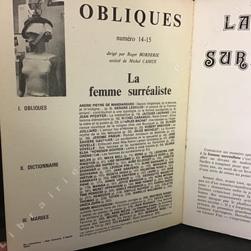Obliques N° 14-15 : La femme surréaliste. Obliques / Roger Borderie (Dirigé par...) - Michel Camus (Assisté de...)