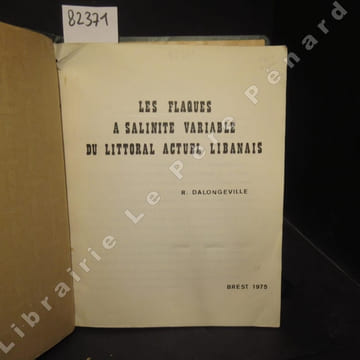 Les flaques à salinite variable du littoral actuel libanais. DALONGEVILLE, Rémi