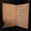 Manuel de Responsabilité et de la Discipline des Officiers Ministériels. DUTRUC, Gustave