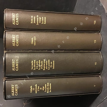 Oeuvres complètes en 8 volumes illustrés de lithographies originales sous coffret de l'éditeur - I : Récits et romans: L'Etranger, La Peste, La Chute ...