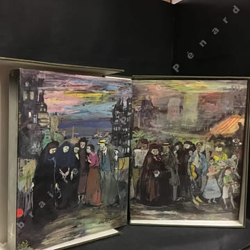 La Peste. Illustrations de Edy-Legrand. 2 volumes. CAMUS, Albert - Eddy LEGRAND (illustrations)