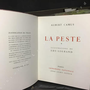 La Peste. Illustrations de Edy-Legrand. 2 volumes