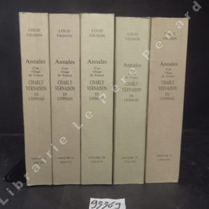 Annales d'un village de France Charly-Vernaison en lyonnais. Volume I : 1150-1610 - Volume II : 1610-1715 - Volume III : 1715-1774 - Volume IV : 1774-1789 - Volume V : 1789-1795 (5 volumes)
