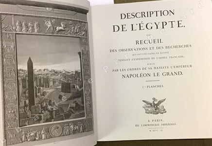 Description de l'Egypte publiée par les ordres de Napoléon Bonaparte. Tome I.
