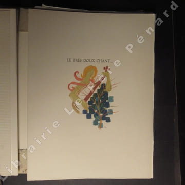Dix Chansons du Coeur Epris. Avec un envoi de Philippe Lorin, illustrateur. VENTADOUR, Bernard de - Philippe LORIN - Charles Moulin (transcription des ...