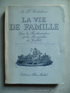 La vie de famille sous la restauration et la monarchie de Juillet