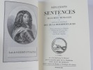 Reflexions et Maximes. François Duc de la Rochefoucauld