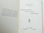 Christianisme, capitalisme, marxisme. Notes sur le temps présent. Envoi autographe signé. par René Gillouin.  - Image 4