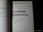 La première internationale. Notes sur le temps présent. Envoi autographe signé. par Jacques Duclos.  - Image 2