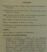 Lukacs. Revue internationale de philosophie. N°106 1973 27° année.  par Lukacs.Collectif - Image 2