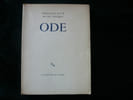 Ode. Pierre-Jean Jouve