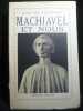 Machiavel et nous. Louis de Villefosse