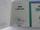 Tintin et l'alpha-art. Transcription des dialogues. Découpages graphiques.. Hergé