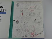 Tintin et l'alpha-art. Transcription des dialogues. Découpages graphiques. par Hergé - Image 9