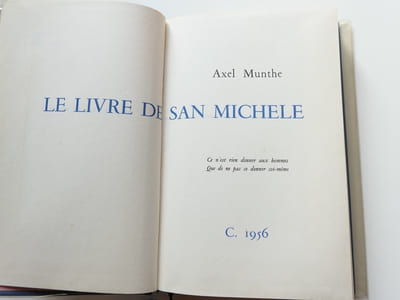 Le livre de San Michele