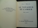 Le voyageur et l'amour. . Paul Morand