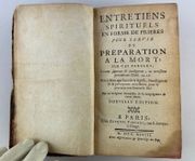 Entretiens spirituels en forme de prières pour servir de préparation à la mort; sur ces paroles : utinam saperent & intellegerent, ac novissima providerent ! Deut. 32.29. Nouvelle édition par Par un Religieux Bénédictin de la Congrégagtion de Saint-Maur (Robert MOREL 1653-1731). - Image 3