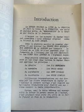 Sepher Yezirah. Le livre de la création.. Anonyme