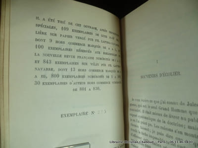 Souvenirs concernant Jules Lagneau. E.0.