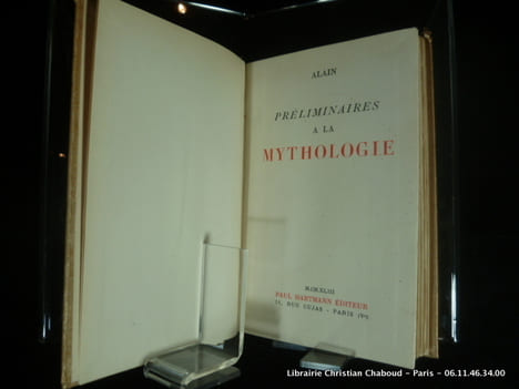 Préliminaires à la mythologie. Alain