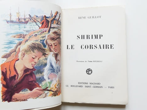 Shrimp le corsaire. René Guillot. Envoi de l'auteur.