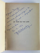 Au nom de vos lois. Essai sur la peine de mort. par André Delcombre. Préf. A. Danan - Image 2