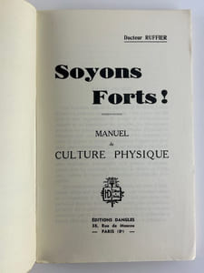 Soyons forts! Manuel de culture physique et de gymnastique fondamentale. Grand tableau de 92 exercices
