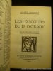 Les discours du Dr O'Grady.. André Maurois. Bois de Gérard Cochet.