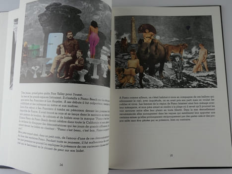Cinq semaines de cruauté ou L'étrange histoire des demoiselles Montgolfière -collages. François Dumuchesky