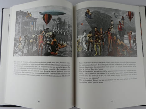 Cinq semaines de cruauté ou L'étrange histoire des demoiselles Montgolfière -collages. François Dumuchesky