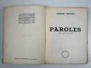Paroles. Jacques Prévert