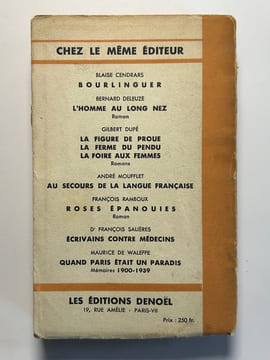 Le diable l'emporte. Roman extraordinaire.. René Barjavel