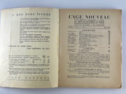 L'AGE NOUVEAU n°3 Mars 1938. par L'âge nouveau revue mensuelle d'expression et d'étude des arts des lettres des idées. Directeur Marcello-Fabri  - Image 2