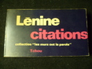 Lénine Citations. Lénine. Citations présentées par P. Durand