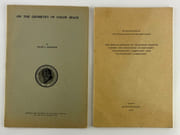 (THEORIE des COULEURS) A color notation. An illustrated system defining all colors and their measured scales of Hue, Value, and Chroma. 11th edition. Accompanied by folding supplement with chart and 2x26 + 1x8 Munsell color chips (all present) in envelope, rarely found complete. par A. H. MUNSELL. Introduction by Royal B. Farnum.  - Image 3