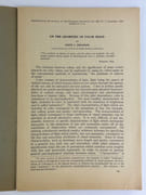 (THEORIE des COULEURS) A color notation. An illustrated system defining all colors and their measured scales of Hue, Value, and Chroma. 11th edition. Accompanied by folding supplement with chart and 2x26 + 1x8 Munsell color chips (all present) in envelope, rarely found complete. par A. H. MUNSELL. Introduction by Royal B. Farnum.  - Image 4