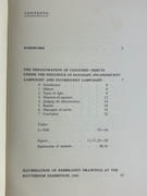 (THEORIE des COULEURS) A color notation. An illustrated system defining all colors and their measured scales of Hue, Value, and Chroma. 11th edition. Accompanied by folding supplement with chart and 2x26 + 1x8 Munsell color chips (all present) in envelope, rarely found complete. par A. H. MUNSELL. Introduction by Royal B. Farnum.  - Image 5