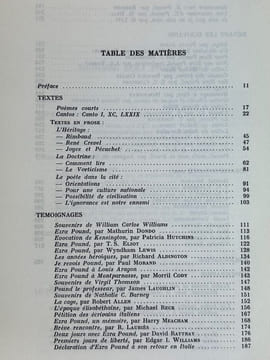 L'Herne Ezra Pound 1. . Collectif, sous la direction de Dominique de Roux et Michel Beaujour