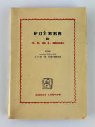 Poèmes  par O.V. de L. Milosz. Préf. Jean de Boschère - Image 1