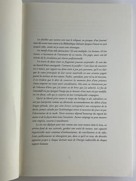 Empreintes sur un buvard. Pages de journal (1953-1989). Envoi autographe signé au collectionneur d'art Paul Destribats.. François CHAPON