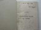 Essai sur la constitution de l'homme considérée dans ses rapports avec les objets extérieurs.. George COMBE. Traduit de l'anglais par M. Prosper ...