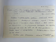 Un philosophe itinérant Gabriel Marcel. Exemplaire augmenté d'un envoi autographe signé, d'une lettre tapuscrite également signée par l'auteur et sur feuillet volant, quelques lignes d'analyse graphologique. par Marie-Madelaine Davy - Image 3