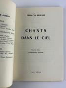 Chants dans le ciel par François Brousse. Envoi de l'auteur - Image 3