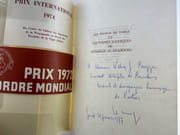 (OENOLOGIE) Les propos de table et les poèmes bachique de Monsieur de Grandcru. ENVOI autographe signé de  l'auteur. par Clément MORRAYE. Préface de Mr le Professeur Georges PORTMANN, de l'Académie de Médecine. - Image 1