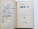 Caprices. Francis de Miomandre